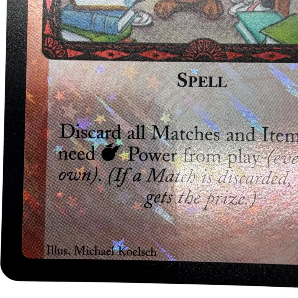 Harry Potter TCG No Time to Play 17/80 Rare Holofoil Spell Card 2001 Vintage